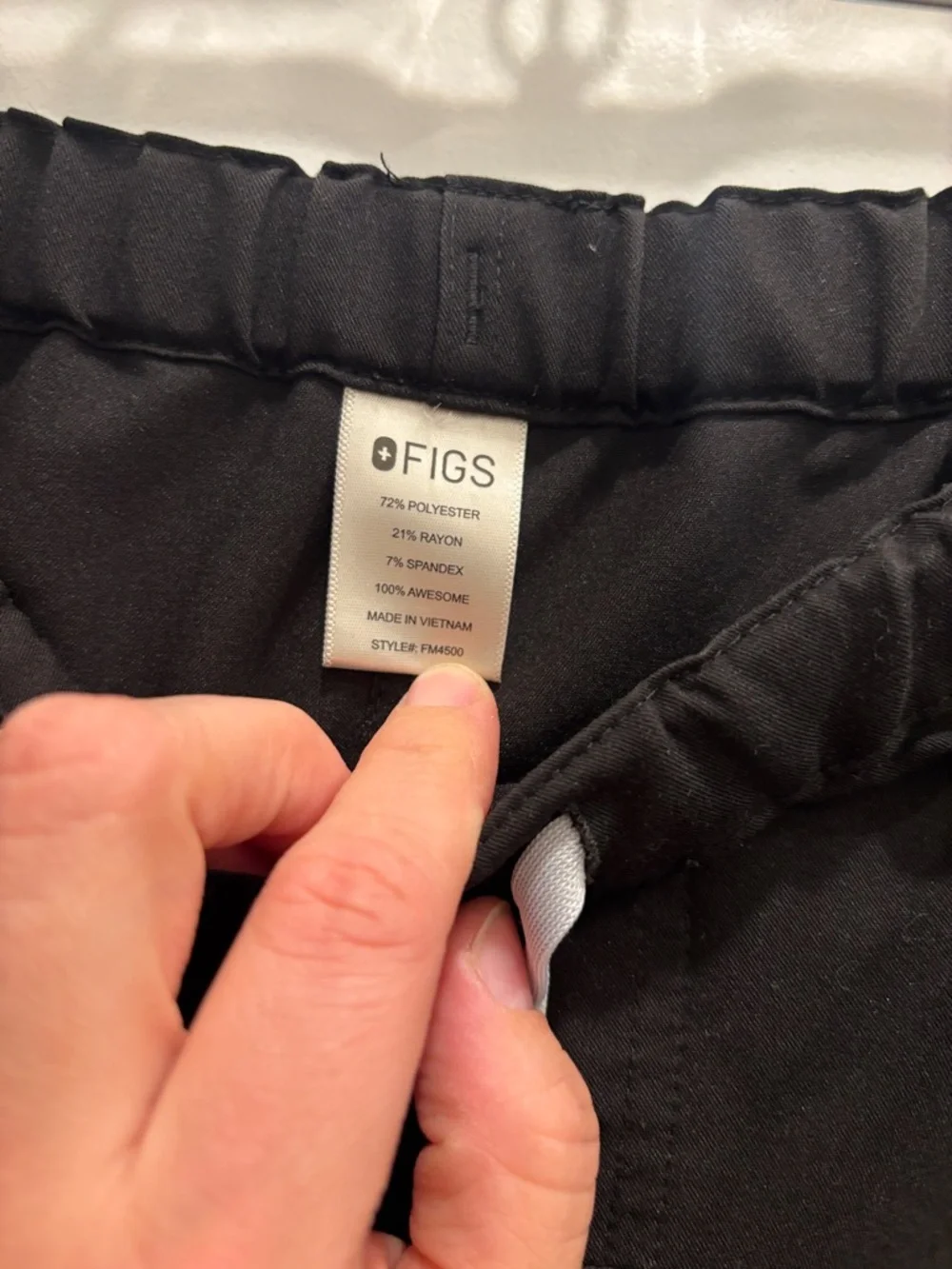 FIGS Black Men's Drawstring Scrub Pants